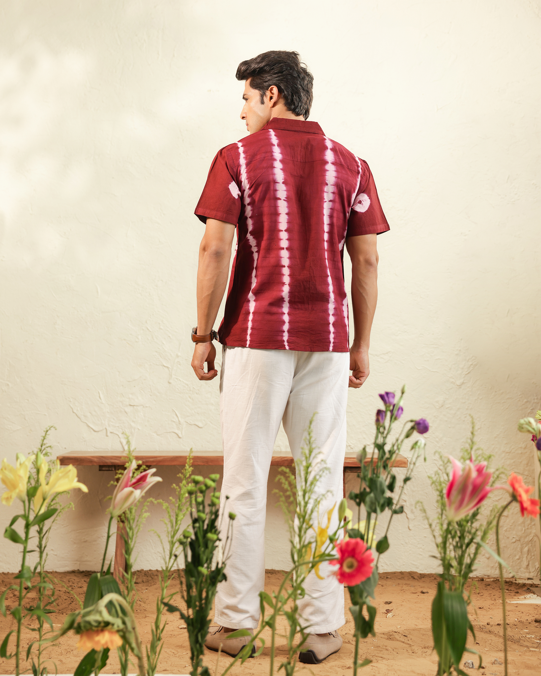 Crimson Drift Resort Shirt