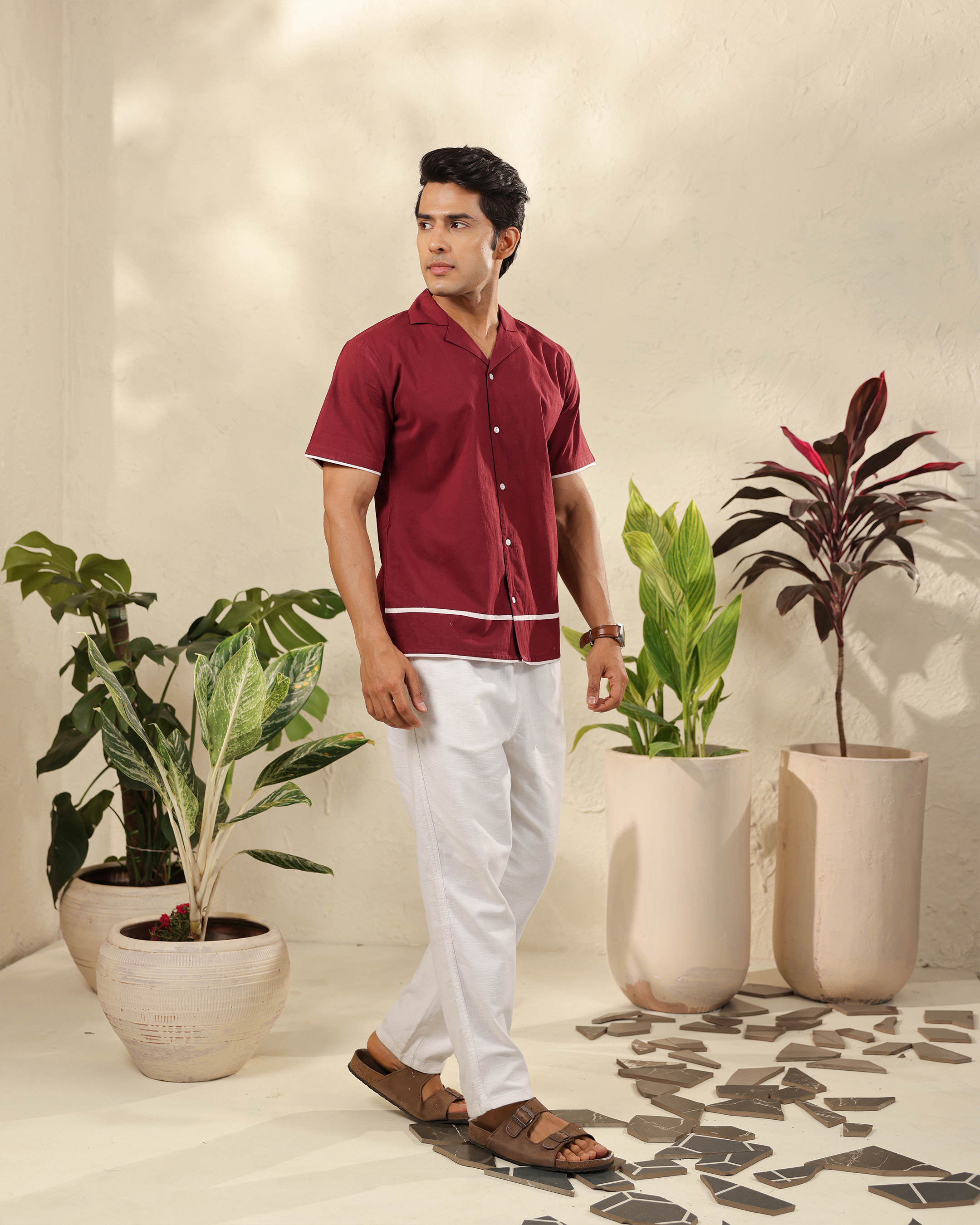 Wine Edge Minimal Shirt