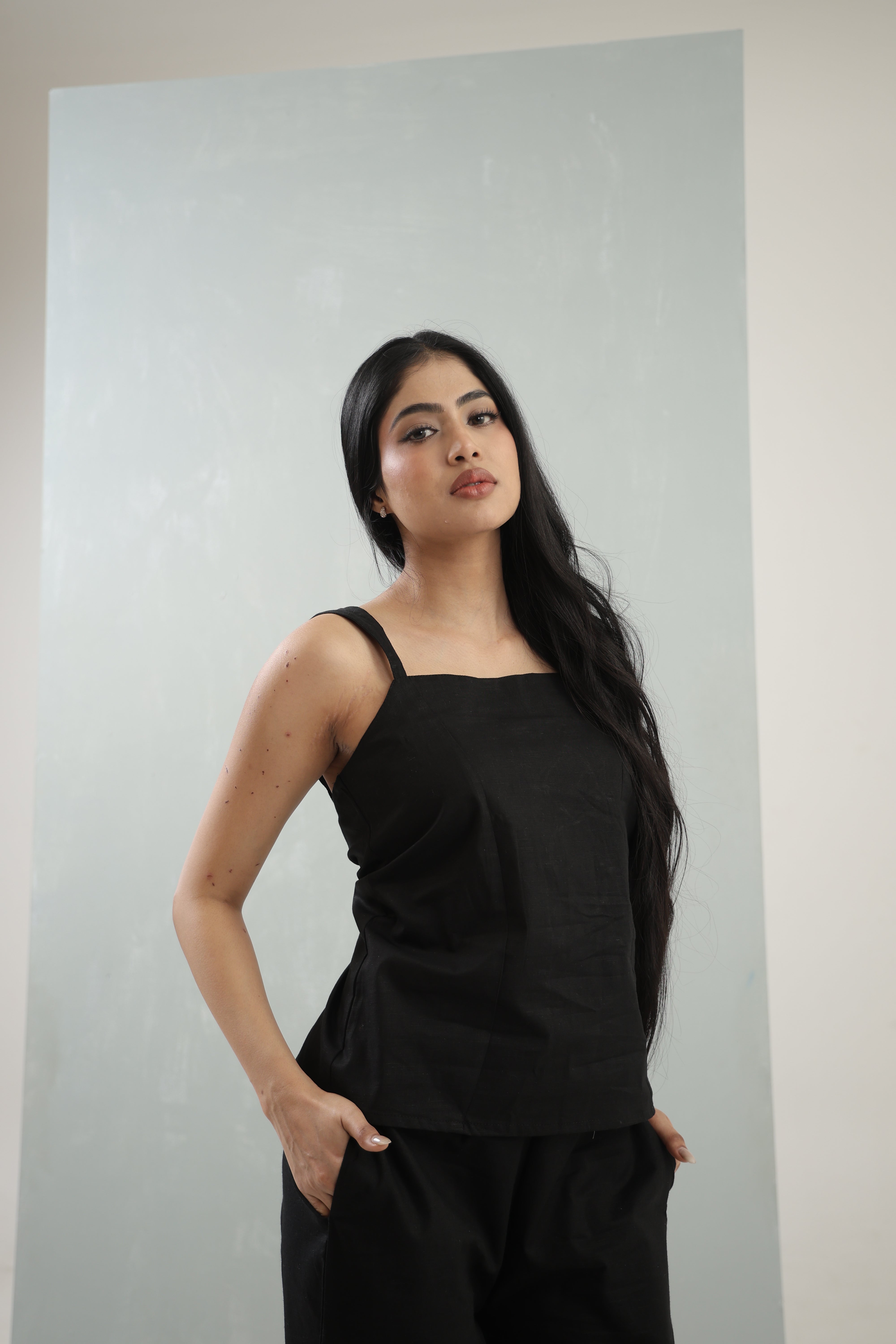 Women's Obsidian Black Elegance Co-Ord Set