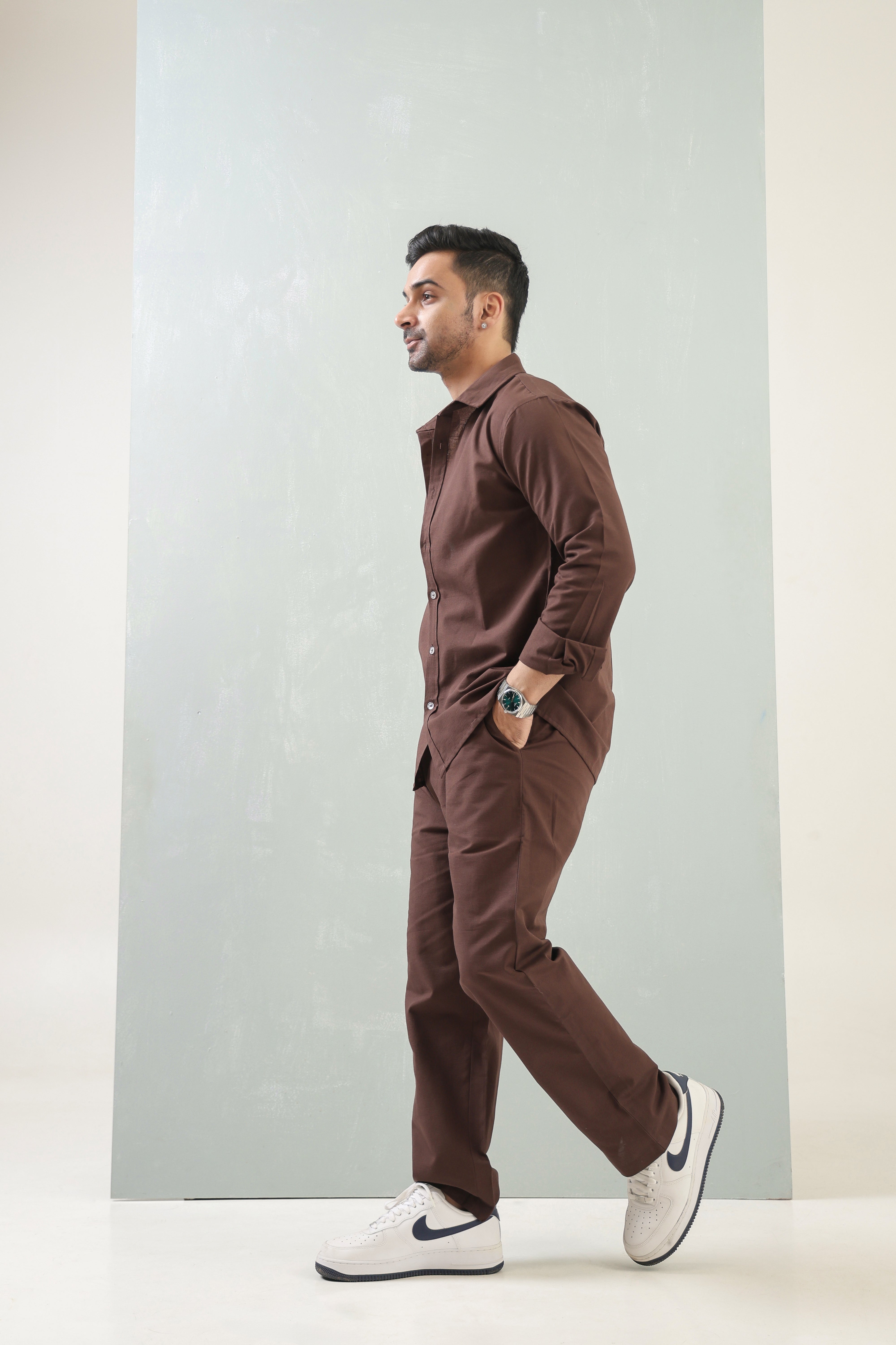 Mens Cocoa Dusk Signature Co-Ord Set