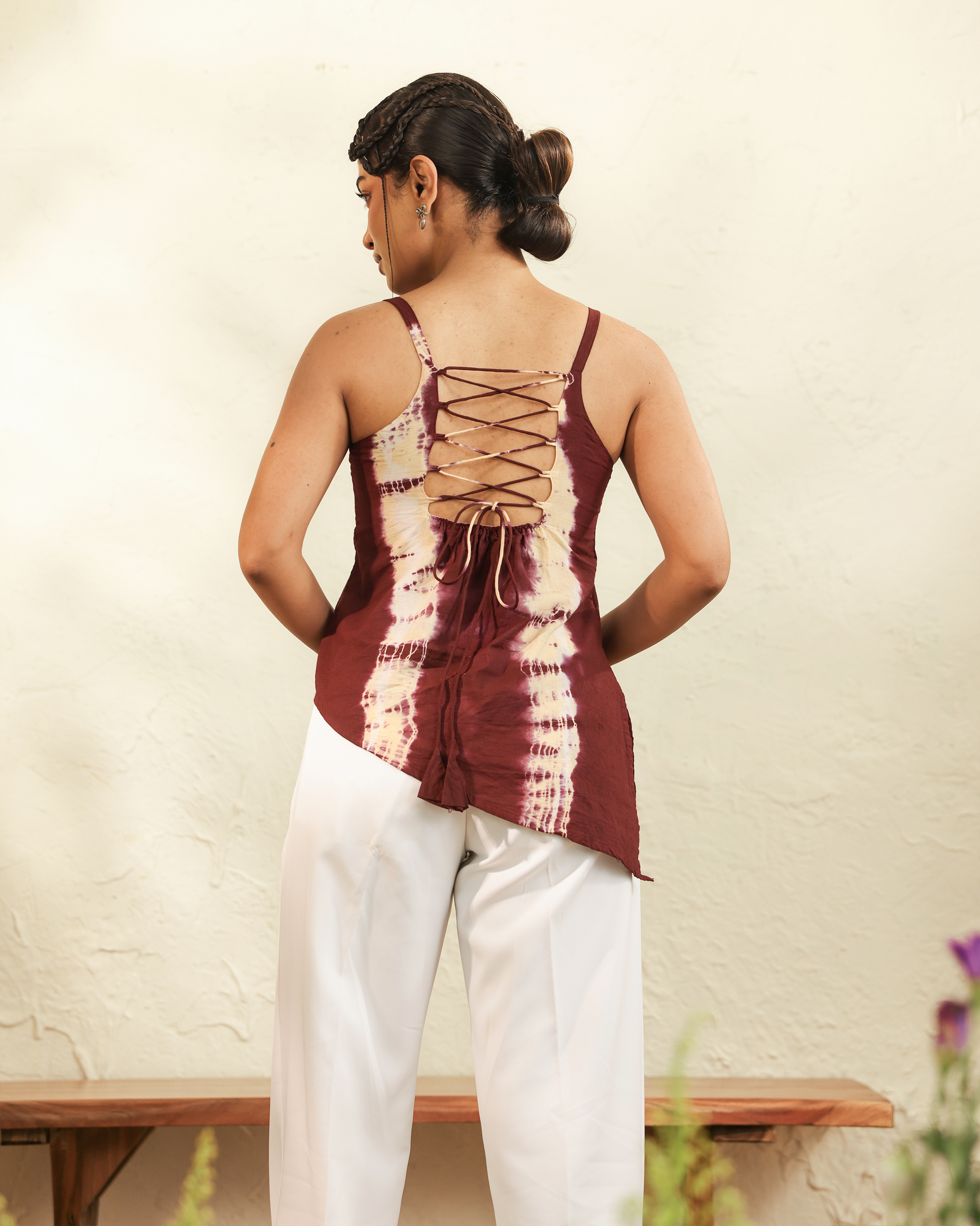 Maroon Drift Cami Set